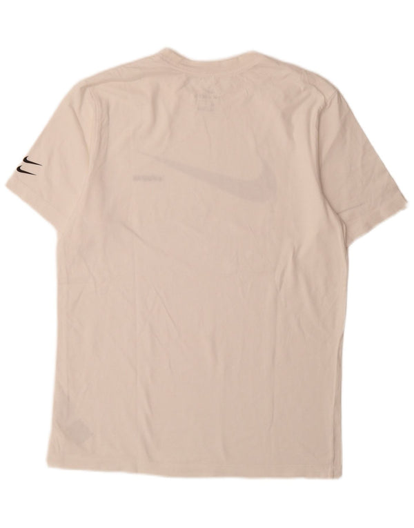Nike Herre grafisk T-shirt Top Medium White Bomuld Sports