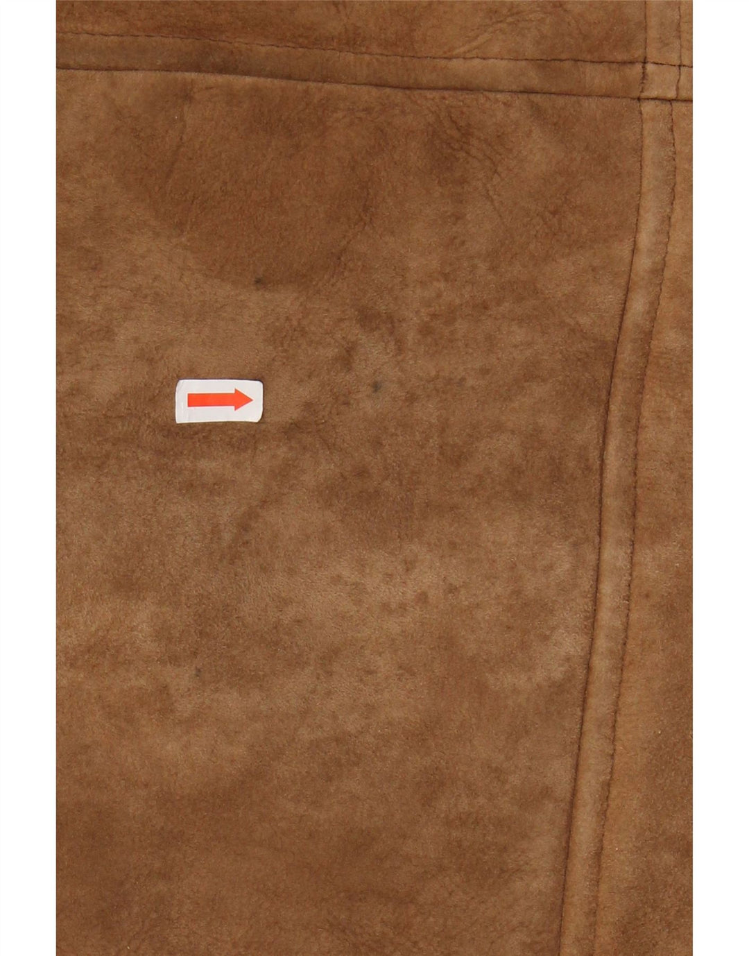 VINTAGE Herre Dobbeltradet Shearling Jacket UK 36 Small Brown Shearling