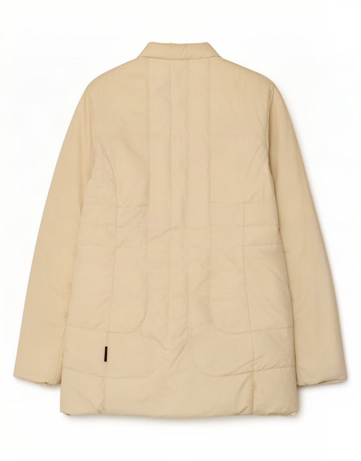 Moncler Dame Polstret Jakke Størrelse 2 Medium Off White Polyamid