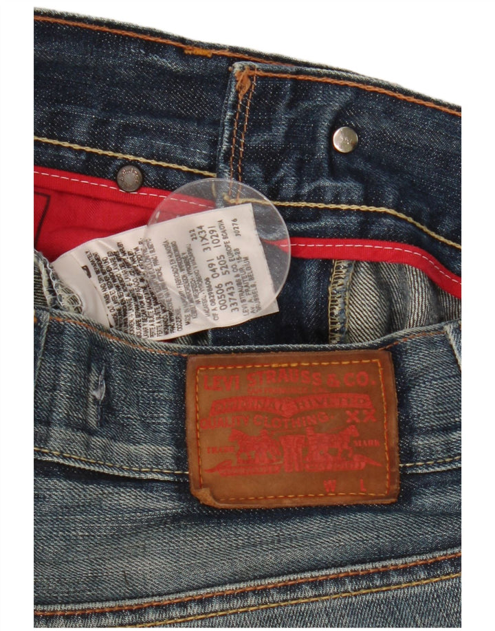 Levi's Womens 506 Straight Jeans med standard pasform W31 L29 Blå