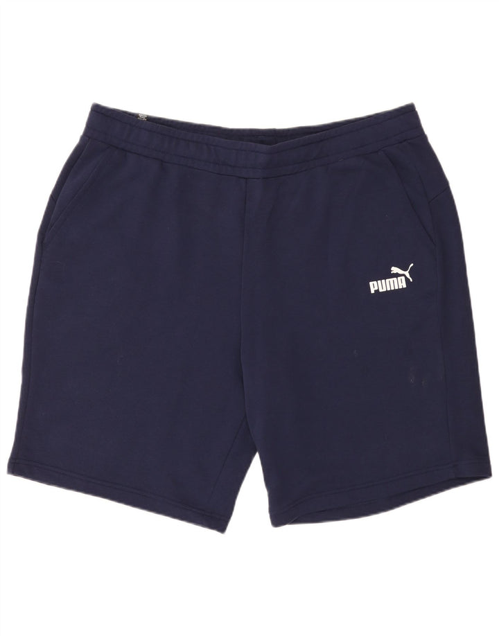 Puma Sportshorts til mænd 2XL marineblå bomuld