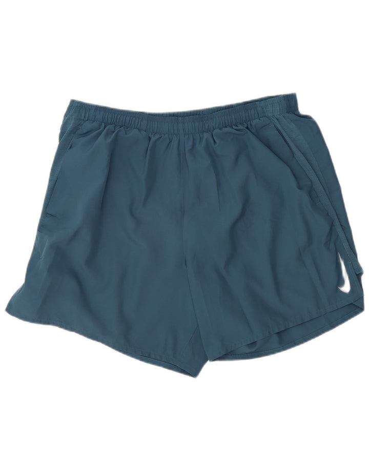 Nike herre Dri Fit sportsshorts 2XL blå polyester