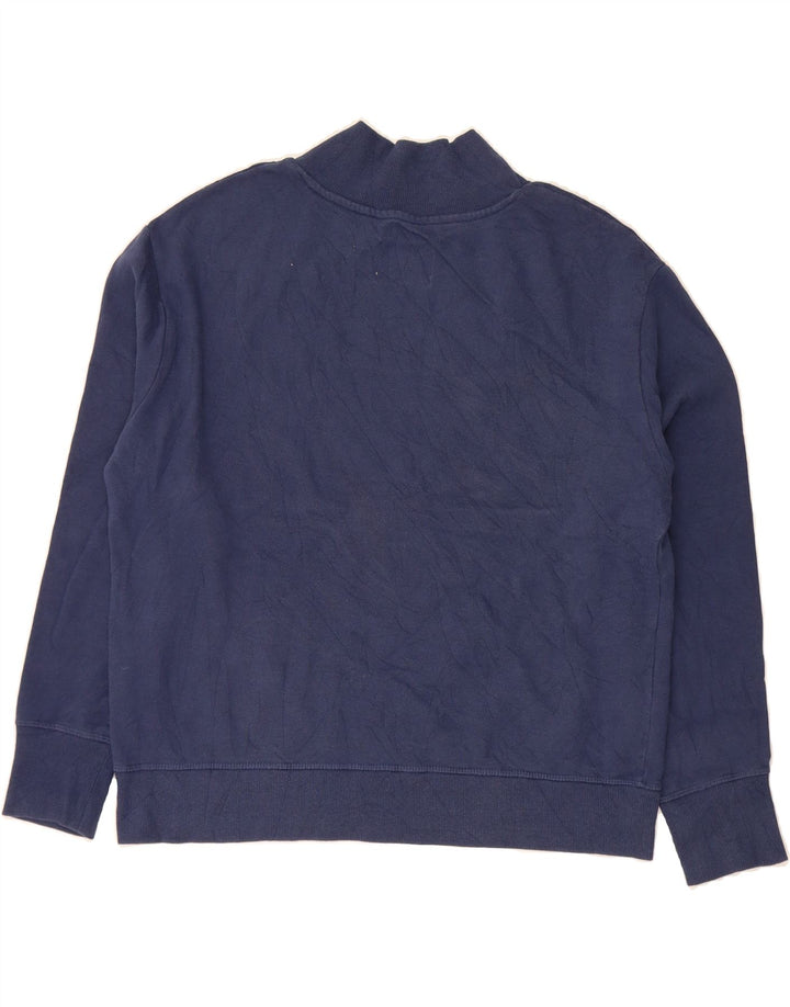 CHAMPION Womens Oversized Graphic Sweatshirt Jumper UK 16 Large Navy Blue Vintage Champion and Second-Hand Champion from Messina Hembry 