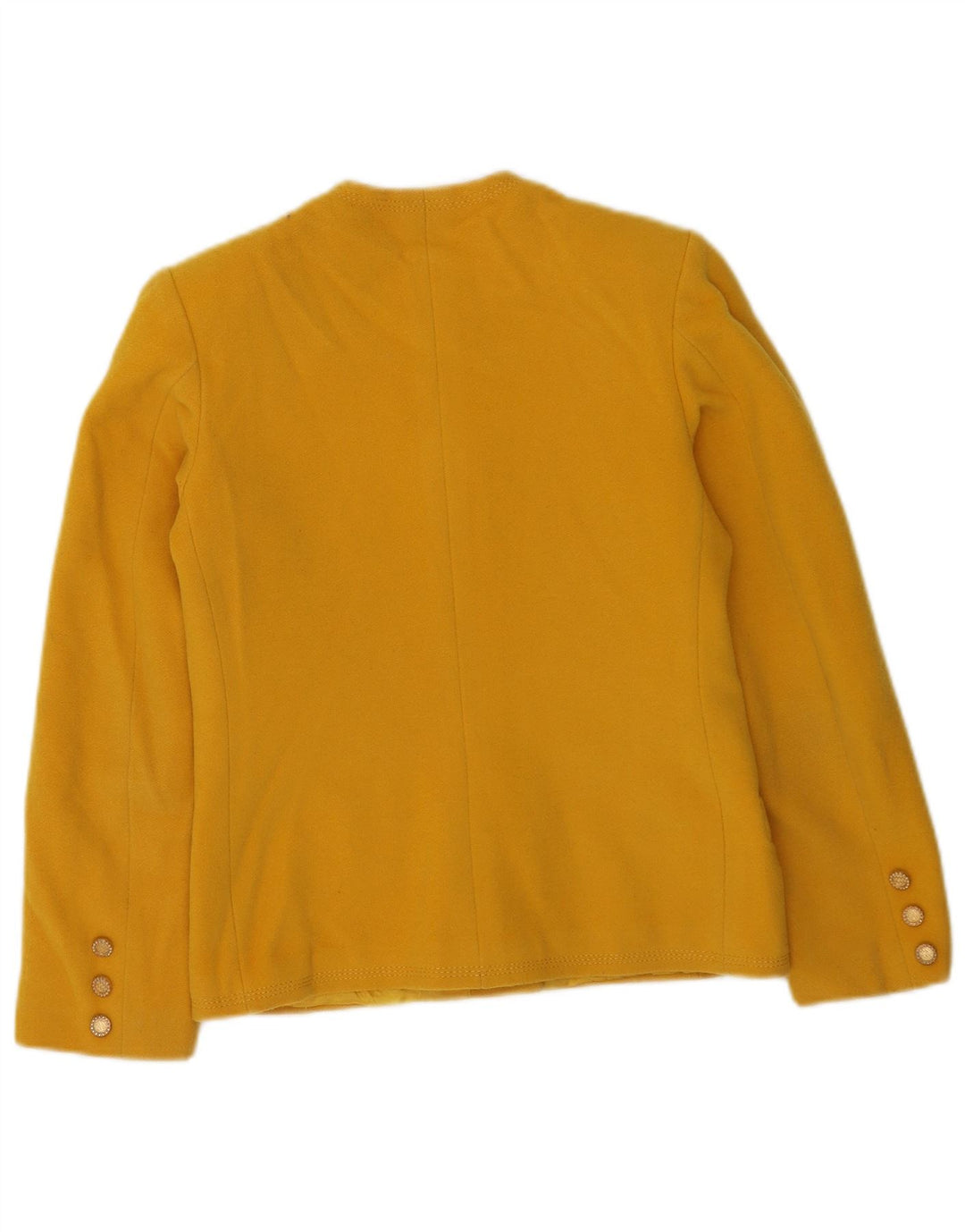 Vintage dame 4-knaps blazerjakke UK 10 Small Yellow