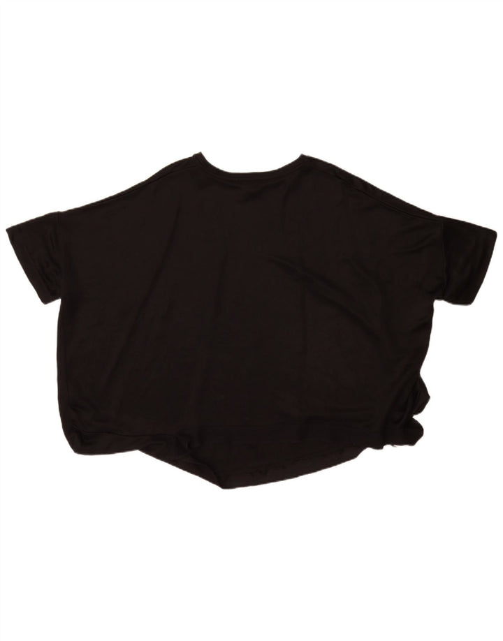Cos Dame Oversized T-Shirt Top UK 14 Medium Sort Viscose