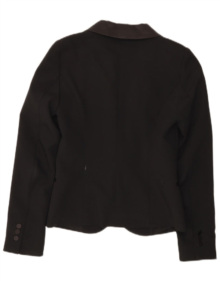 Benetton Dame Blazer Jacket IT 40 Lille Sort