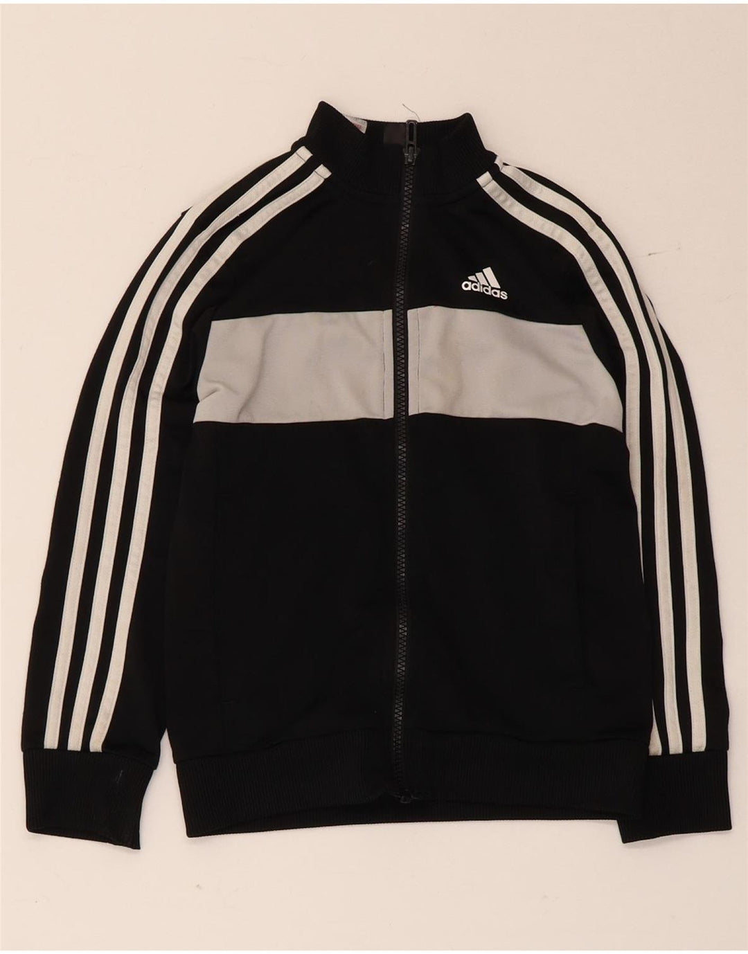 Adidas Træningsdragt Topjakke til drenge 7-8 år Sort Colourblock Polyester