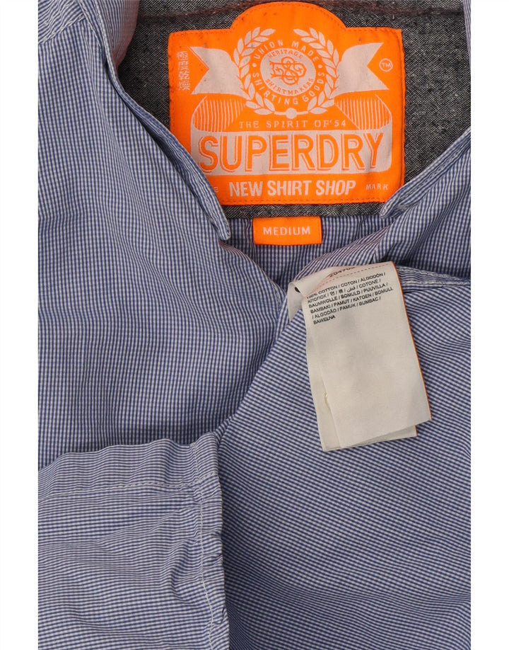 SUPERDRY Herreskjorte Medium Blue Pinstripe Bomuld