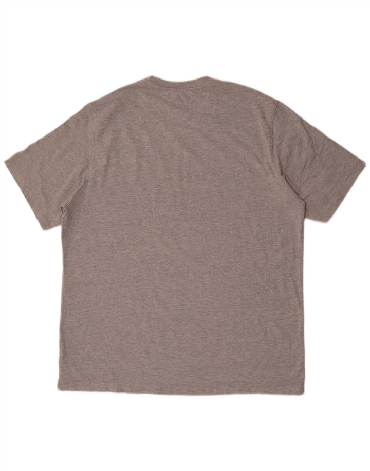 Champion Herre Grafisk T-Shirt Top 2XL Grå Bomuld