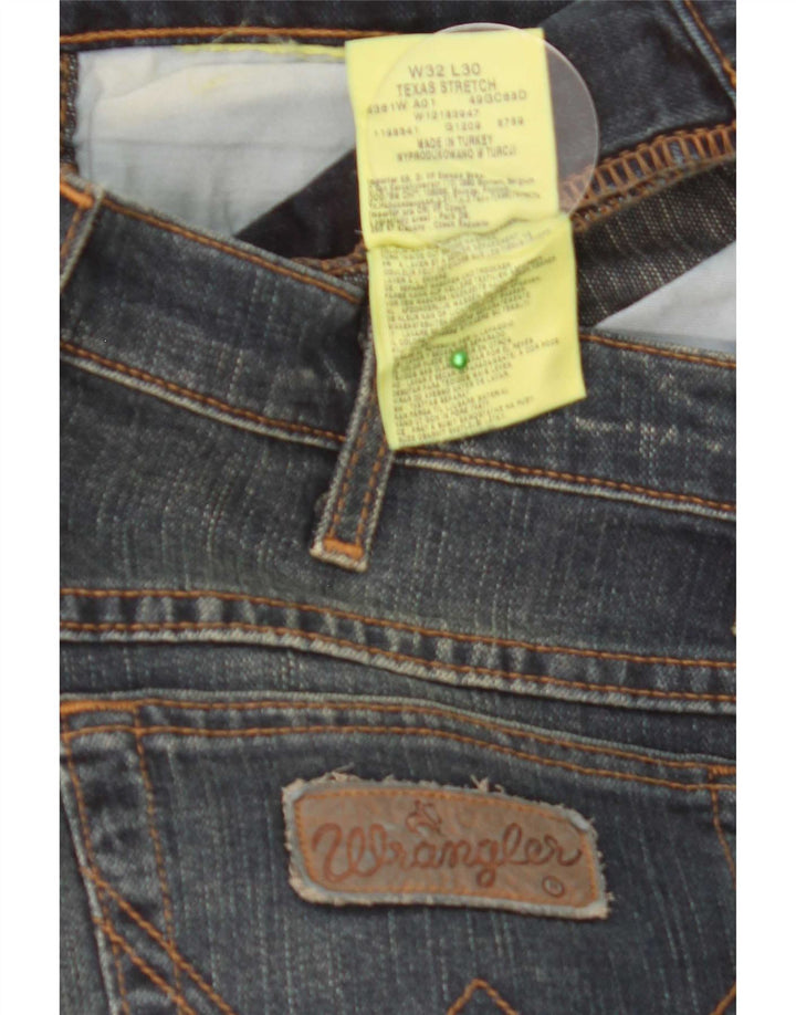 Wrangler Herre Texas Stretch Straight Jeans W32 L30 Navy Blue