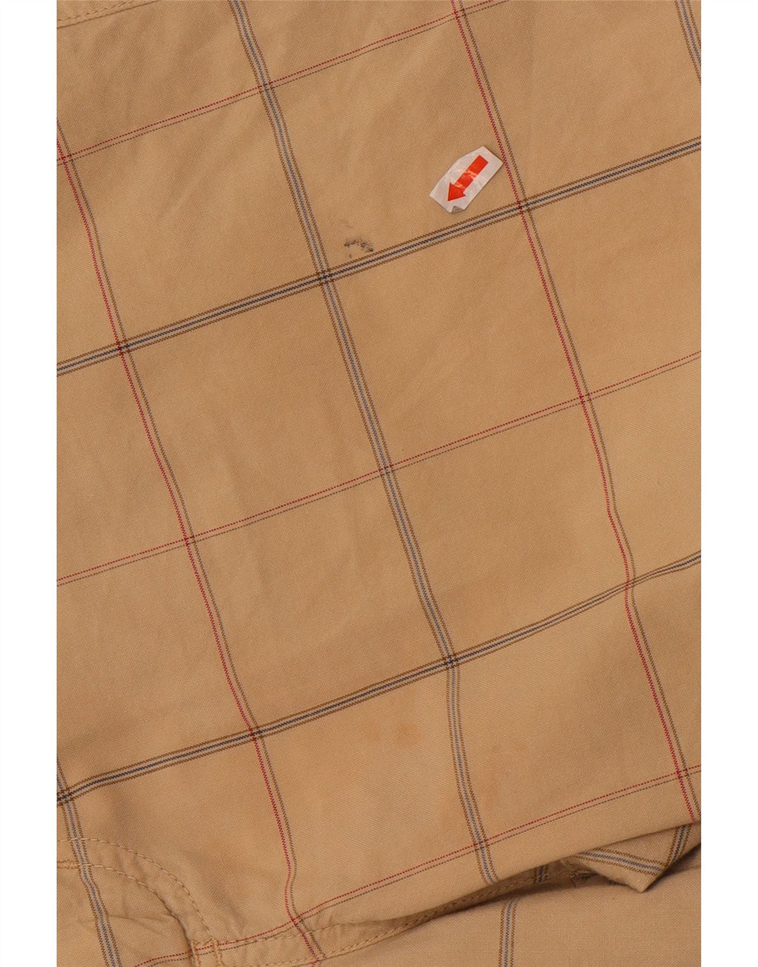 Converse Chino Shorts til mænd Medium W32 Beige ternet bomuld