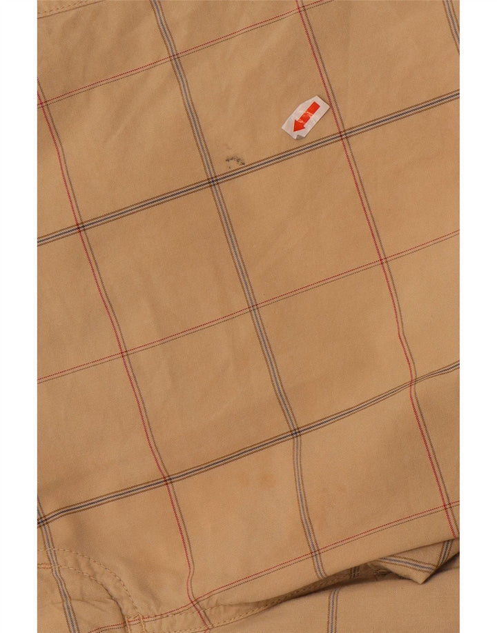 Converse Chino Shorts til mænd Medium W32 Beige ternet bomuld