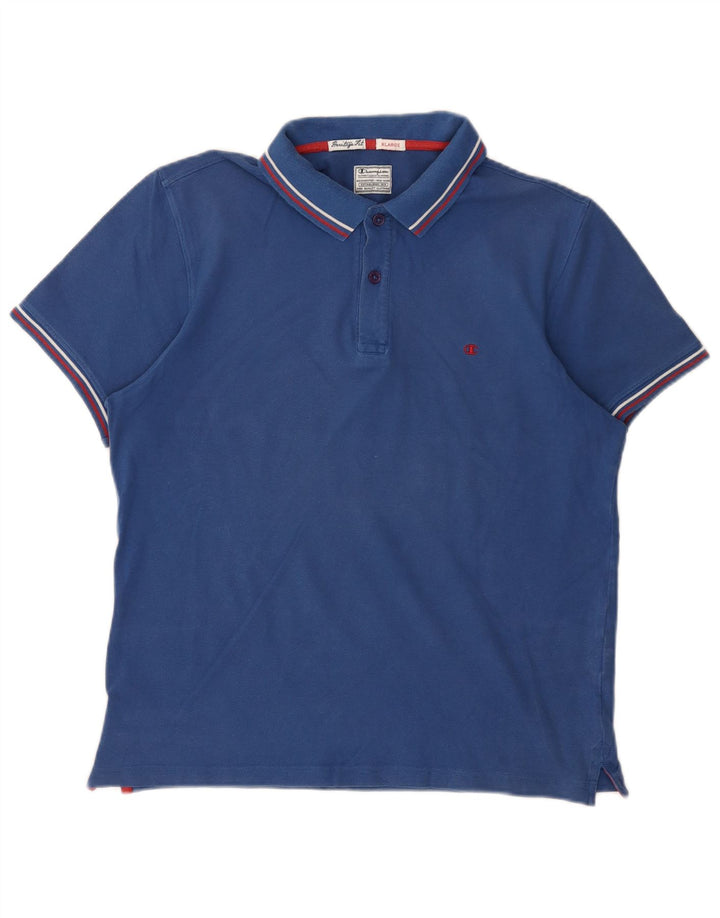 Champion Heritage Fit Polo Shirt XL Blå