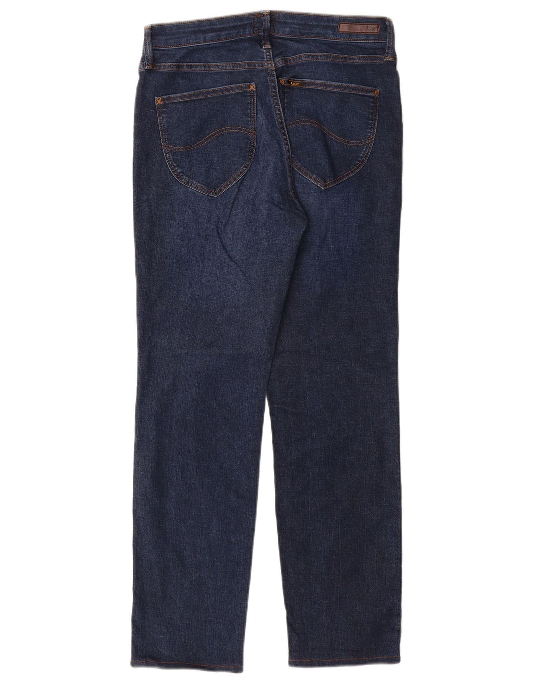 LEE Dame Marion Straight Jeans W30 L28 Marineblå Bomuld