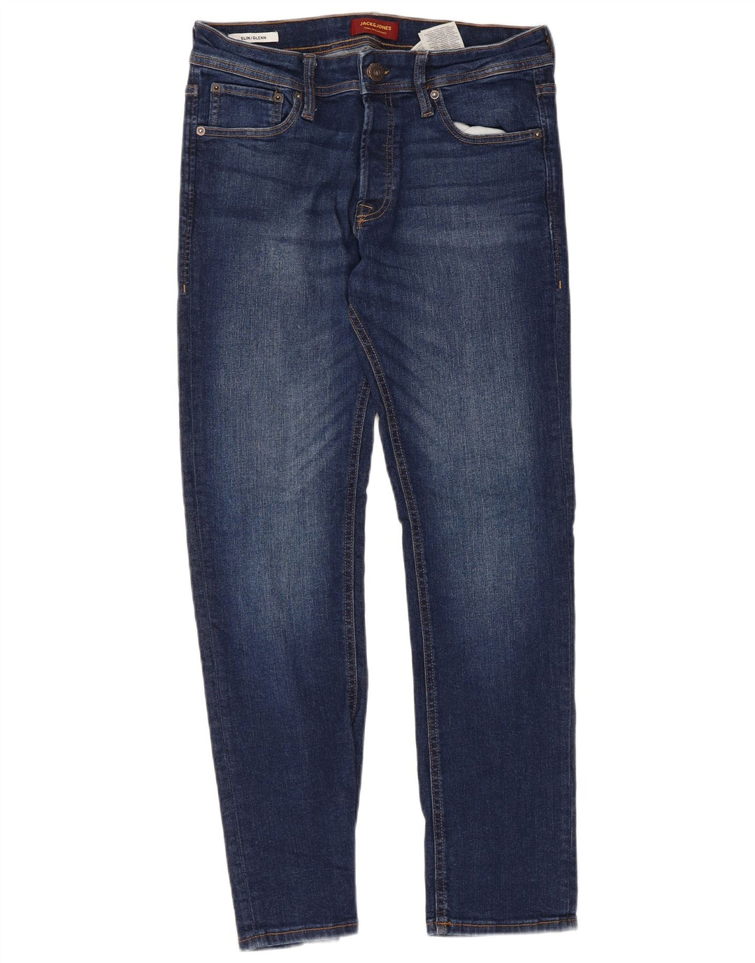 Jack & Jones Herre GLENN Slim Jeans W32 L30 Blå Bomuld