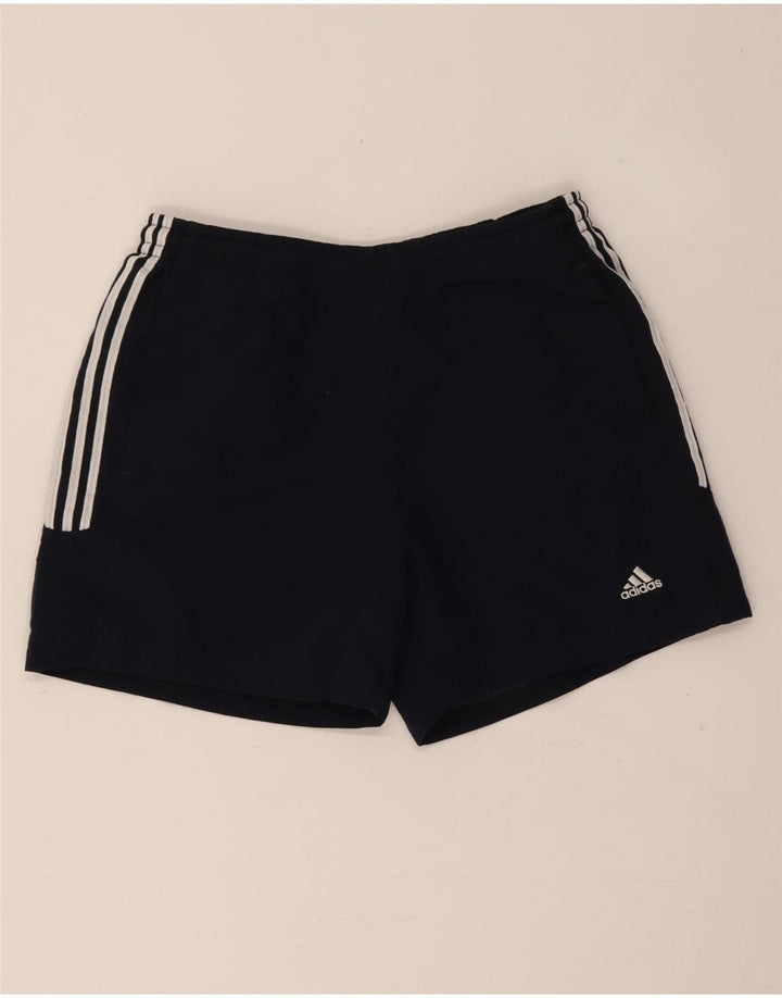 Adidas sportsshorts til kvinder UK 10 Small Navy Blue Polyester