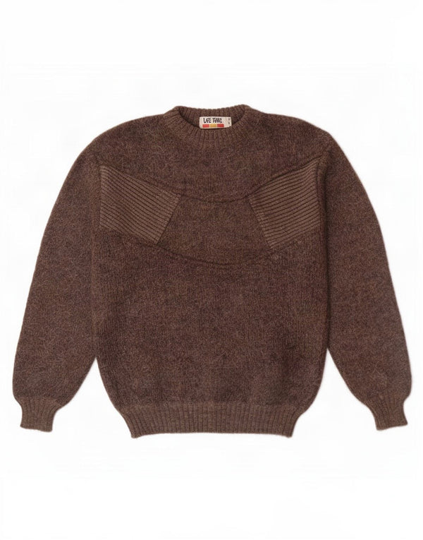 Life Time Herre Crew Neck Jumper Sweater UK 38 Medium Brown