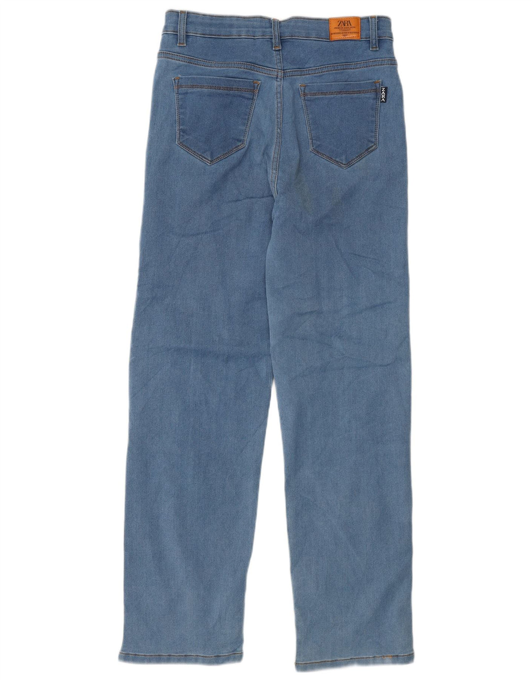Zara Straight Jeans til mænd W30 L29 Blå Bomuld