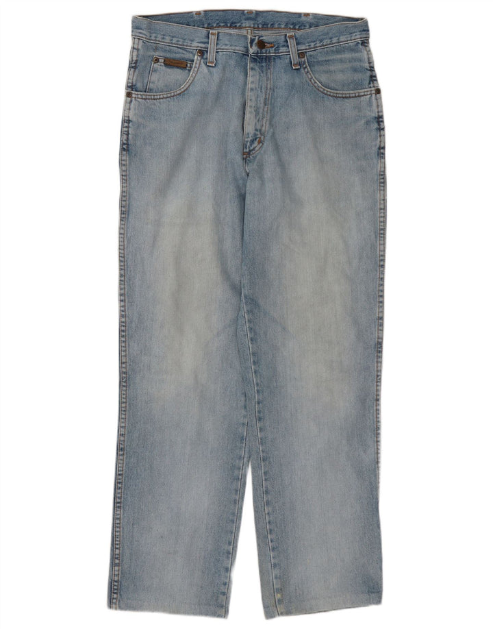 Wrangler Herre Ohio Straight Jeans W33 L29 Blå Bomuld