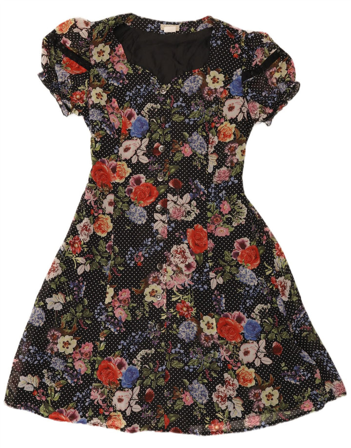 Mona Dame A-Line Kjole EU 42 Stor Flerfarvet Floral Polyester