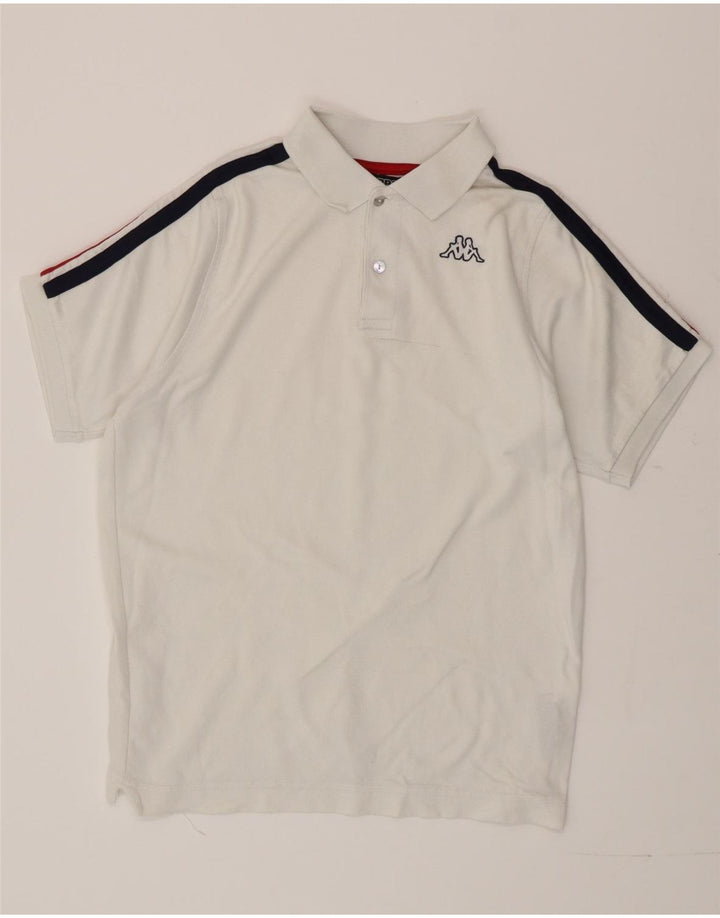 Kappa herre poloshirt Lille hvid Colourblock Bomuld