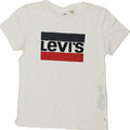 LEVI'S Womens Graphic T-Shirt Top UK 10 Small White Cotton Vintage Levi's and Second-Hand Levi's from Messina Hembry 