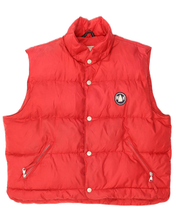 Murphy & Nye Herre Polstret Gilet UK 40 Stor rød polyamid