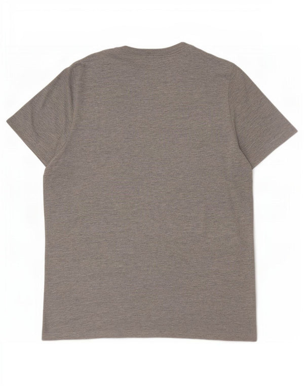 Tommy Hilfiger Herre Grafisk T-Shirt Top XL Grå Flecked