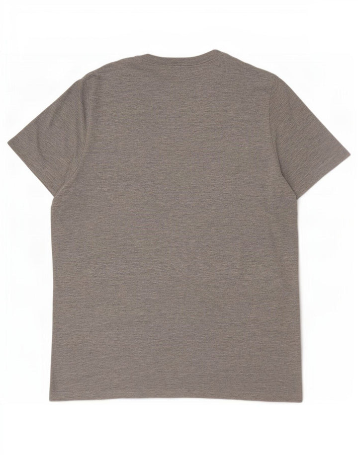 Tommy Hilfiger Herre Grafisk T-Shirt Top XL Grå Flecked