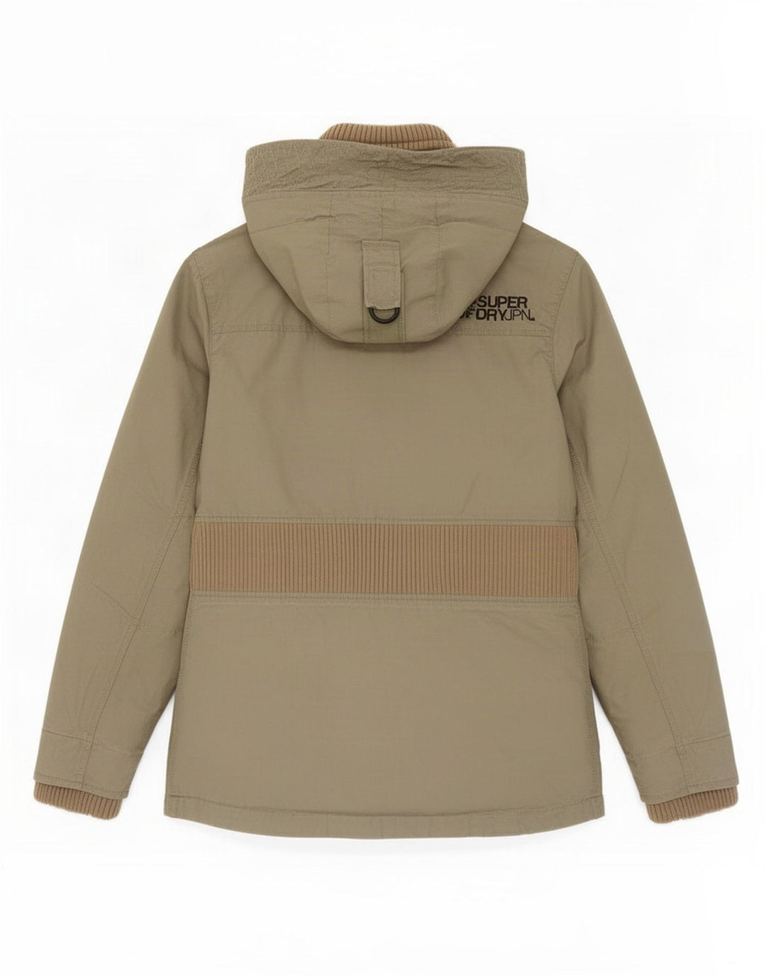 Superdry Parkajakke med hætte til kvinder UK 12 Medium Khaki Bomuld