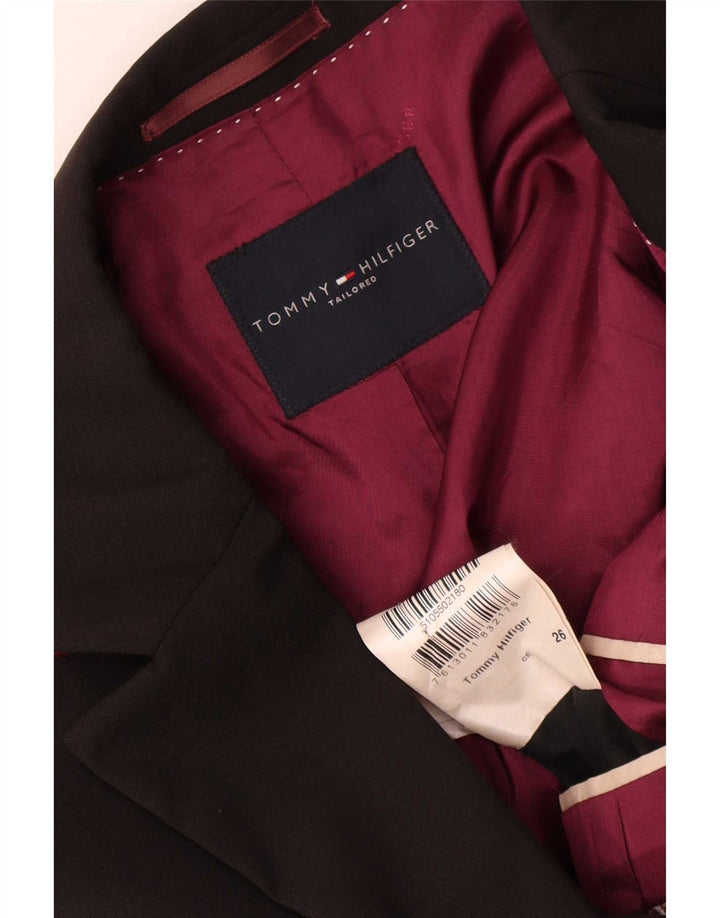 Tommy Hilfiger Herre skræddersyet 3-knaps blazerjakke UK 42 XL Brun viskose