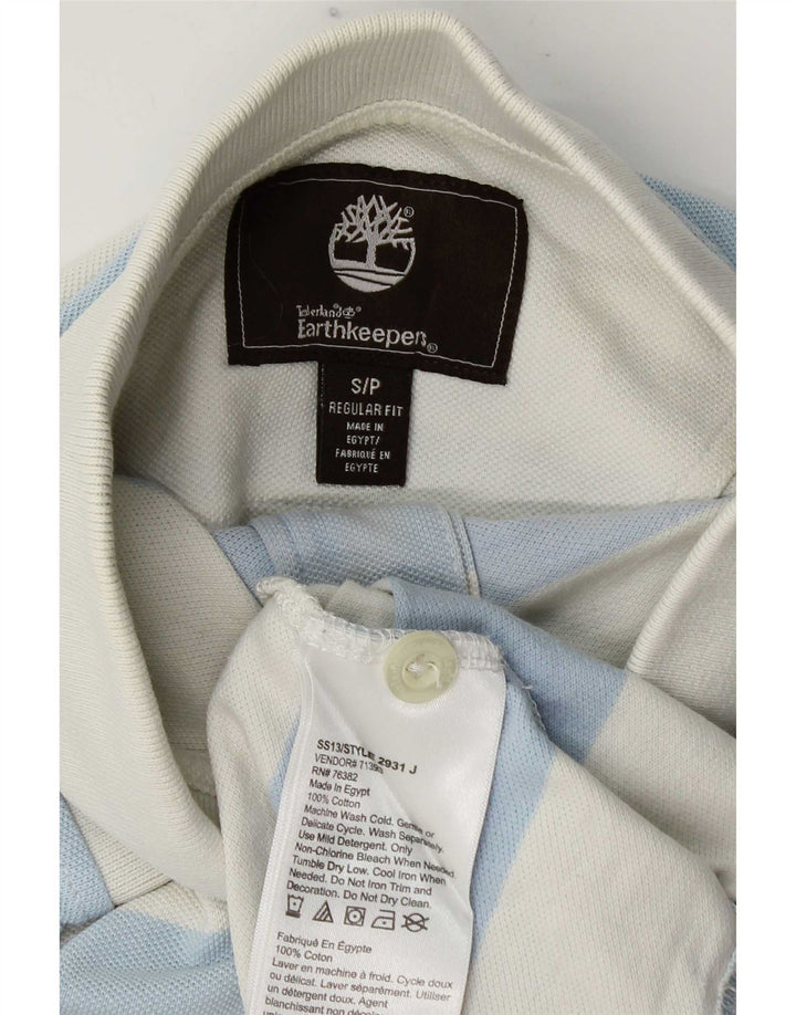 Timberland Mens Earthkeepers Regular Fit Polo Shirt Lille blå stribet
