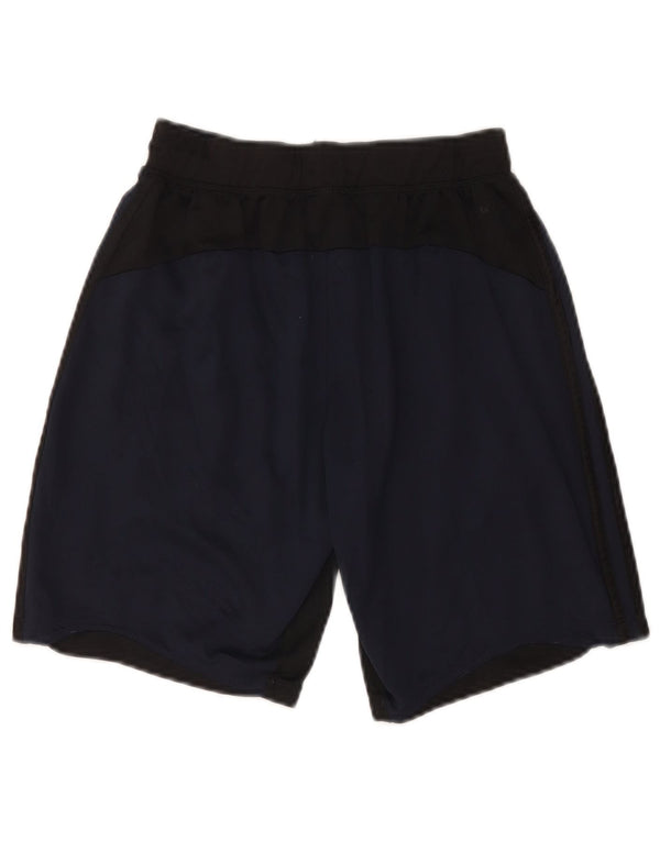 Adidas Herre Climalite Sportshorts Small Navy Blue Colourblock Polyester