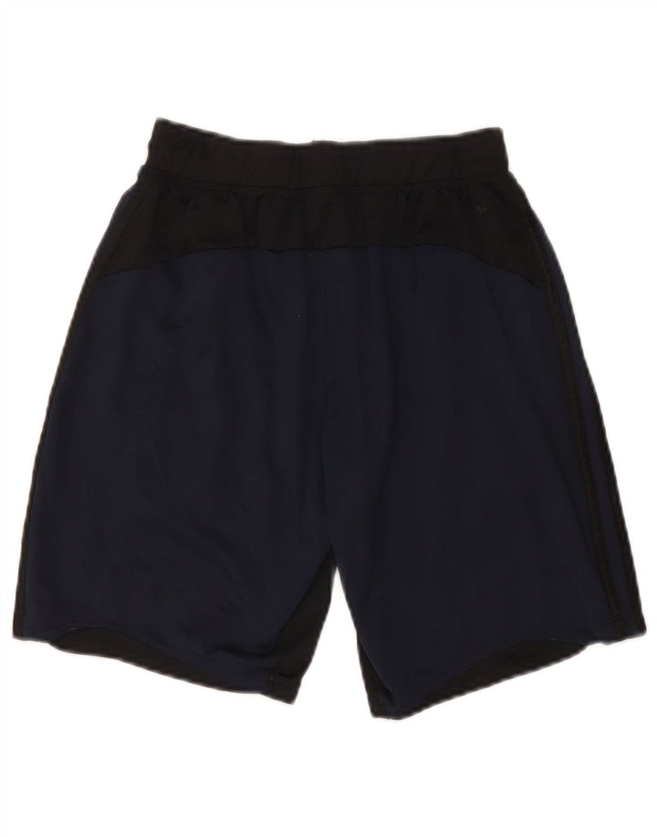 Adidas Herre Climalite Sportshorts Small Navy Blue Colourblock Polyester