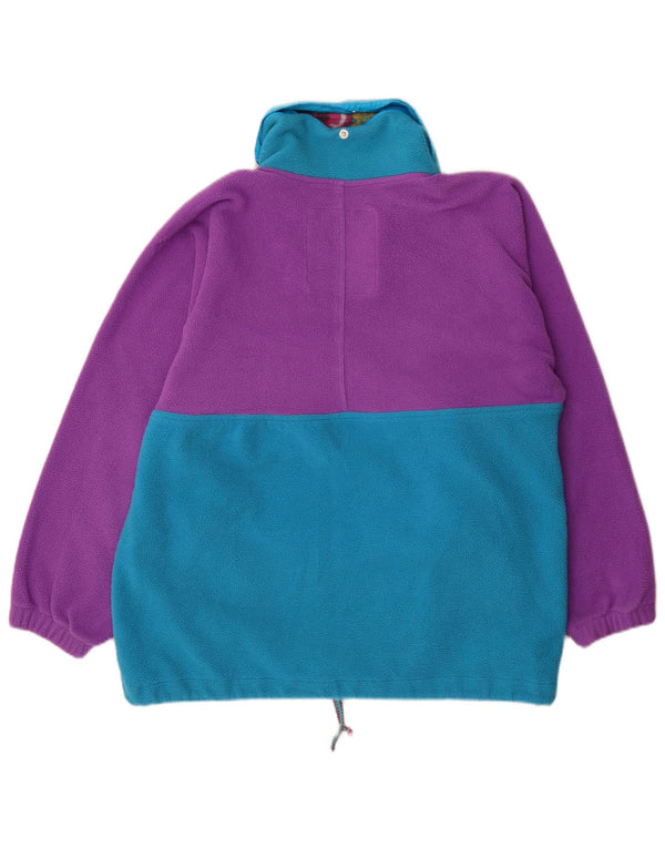 Bailo Herre lynlås hals Fleece Jumper IT 54 XL Lilla Colourblock Polyester