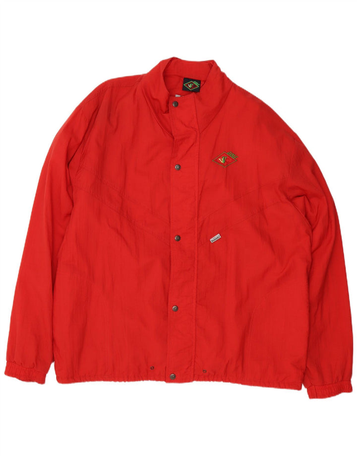 Sympatex Herre Loose Fit Bomber Jacket UK 42 XL Rød Polyamid
