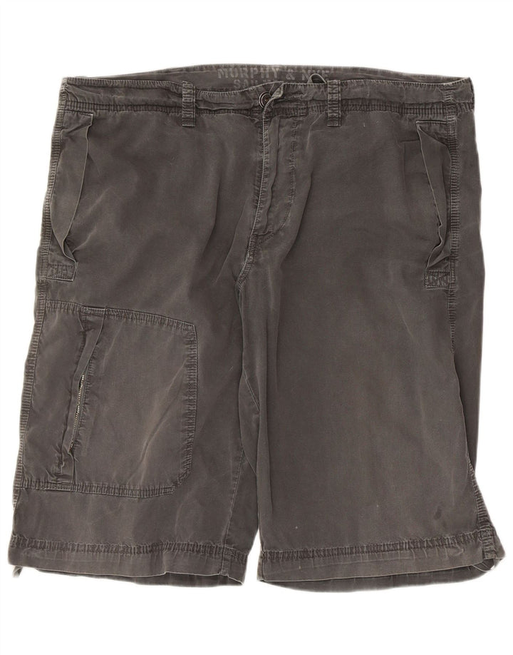 Murphy & Nye Herre Sailmakers Cargo Shorts W40 XL Grå Bomuld