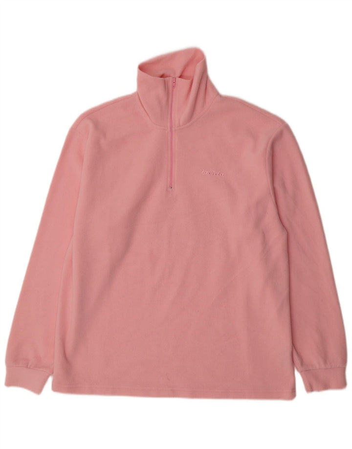 INVICTA Fleece Jumper med lynlås til kvinder UK 16 Large Pink Polyester
