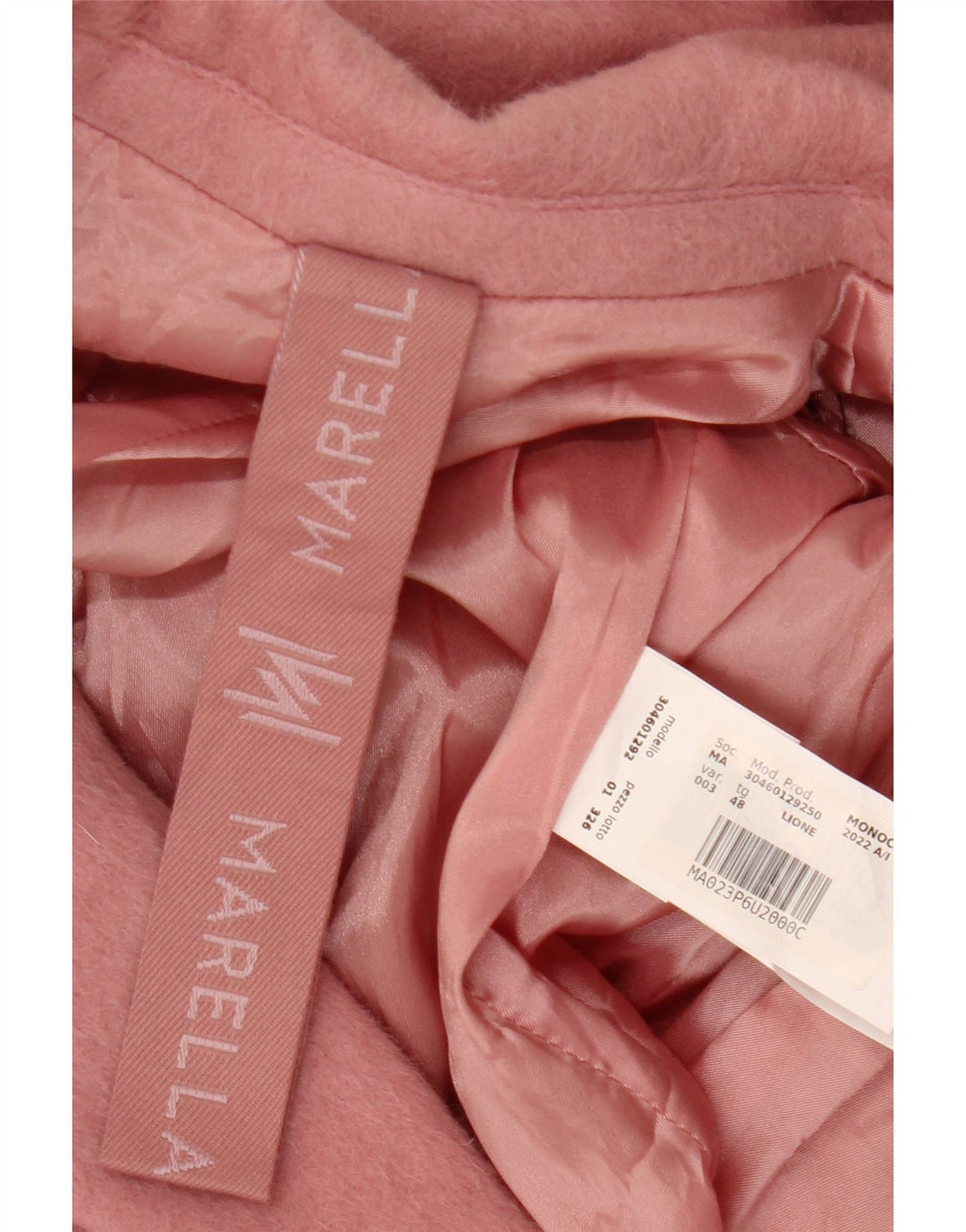 Marella Dame Longline 2 Button Blazer Jacket IT 48 XL Pink Uld