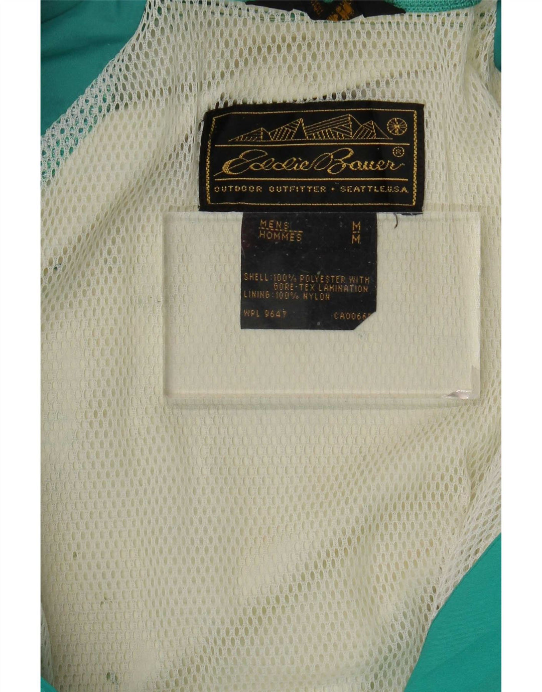 Eddie Bauer Regnjakke til mænd UK 38 Medium Green Polyester