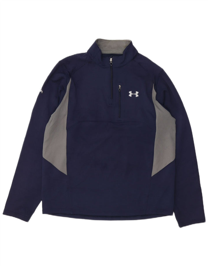 UNDER ARMOUR Herre Allseason Gear Pullover Træningsdragt Top Large Navy Blue