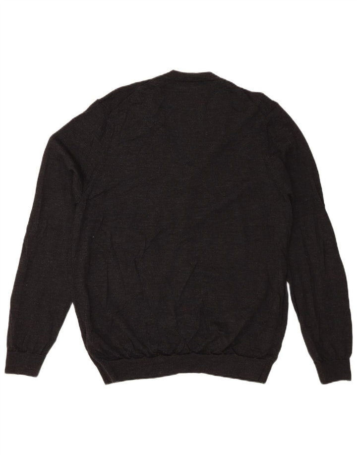 Marks & Spencer Herre Cardigan Sweater XL Grå Merinould