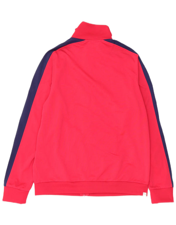 Puma træningsdragt topjakke til kvinder UK 16 Large Pink Colourblock Polyester