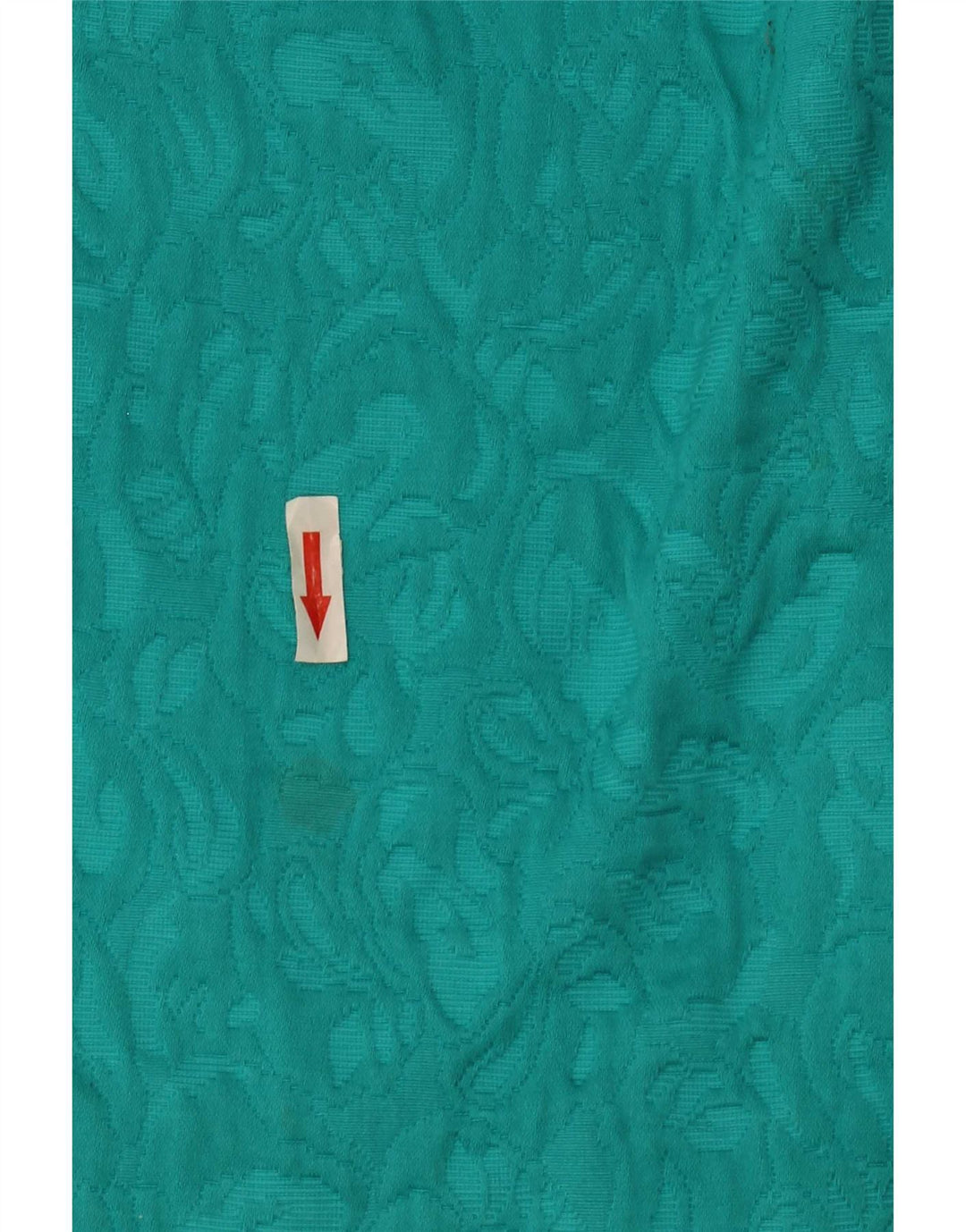 Vintage kvinders abstrakt 4 knap 2 stykke nederdel sæt UK 14 medium turkis