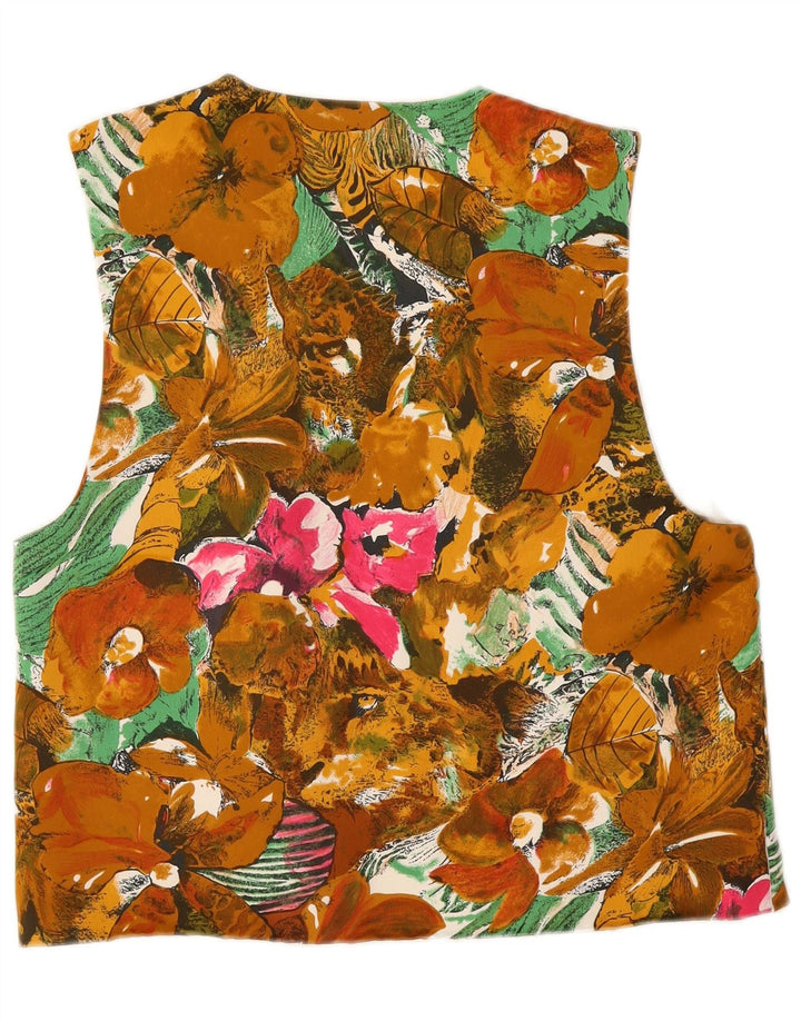 Vintage vest til mænd Medium flerfarvet blomster