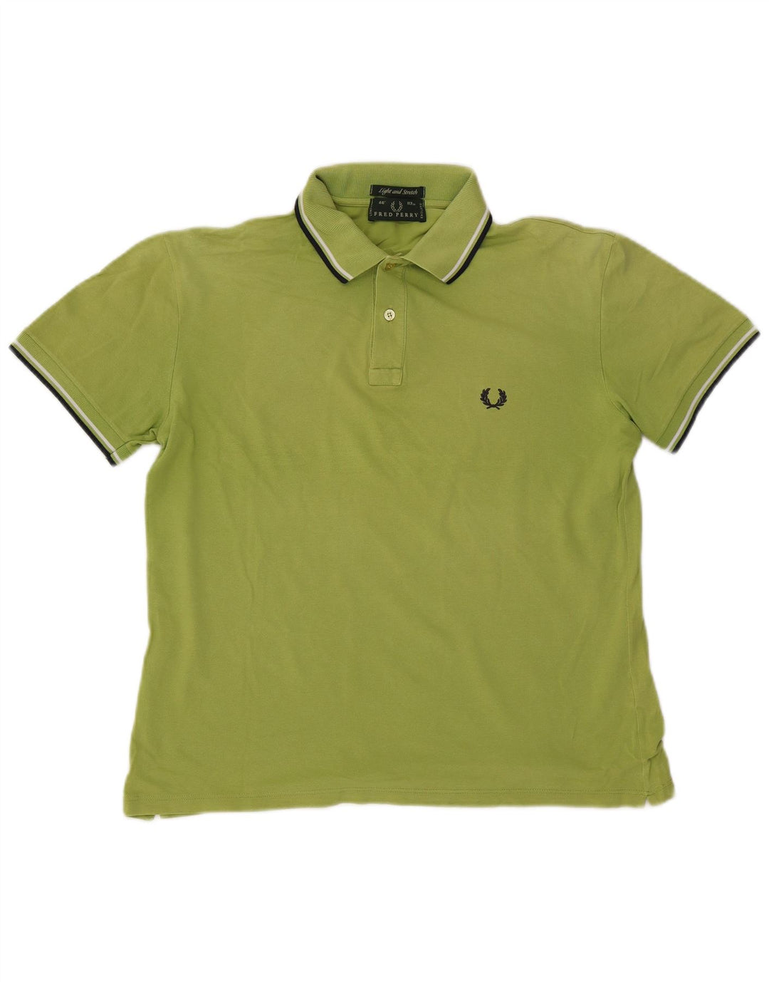 Fred Perry Herre poloshirt Stor grøn stribet bomuld