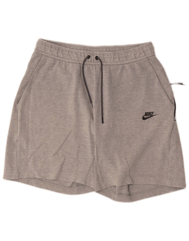Nike Sportshorts til mænd, mellemgrå flækket bomuld