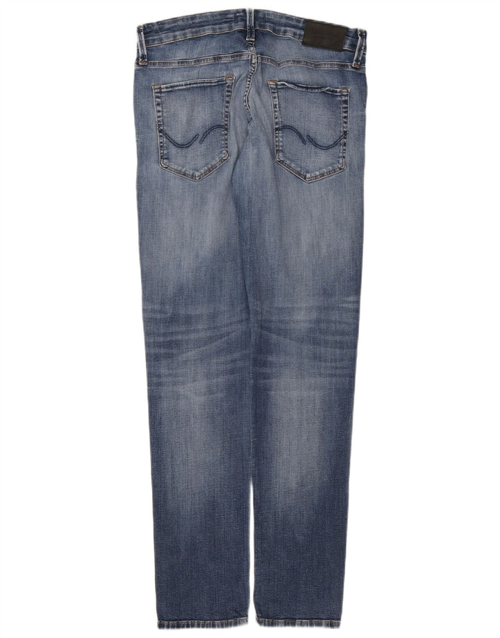 Jack & Jones Herre GLENN Slim Jeans W33 L32 Blå Bomuld