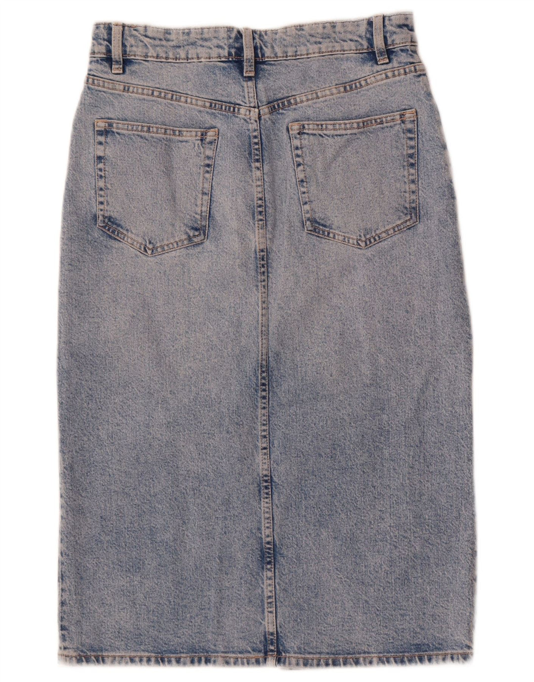 Zara Dame Denim Nederdel Medium W28 Blå Bomuld