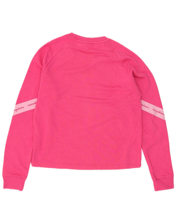Champion Girls Grafisk Regular Fit Sweatshirt Jumper 15-16 år Pink